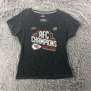 Fanatics KC Chiefs Tshirt Kansas City Chiefs Large Football Champion Super Bowl